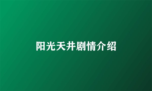 阳光天井剧情介绍
