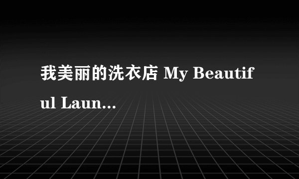 我美丽的洗衣店 My Beautiful Laundrette剧情介绍