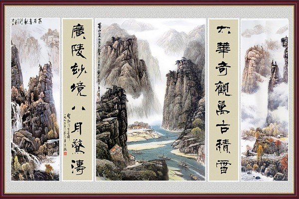 描写风景的对联