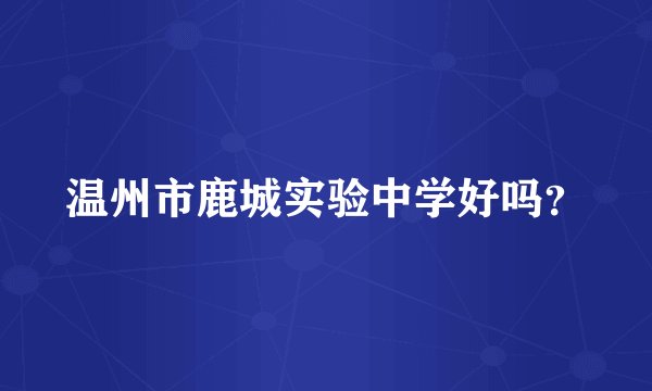 温州市鹿城实验中学好吗？