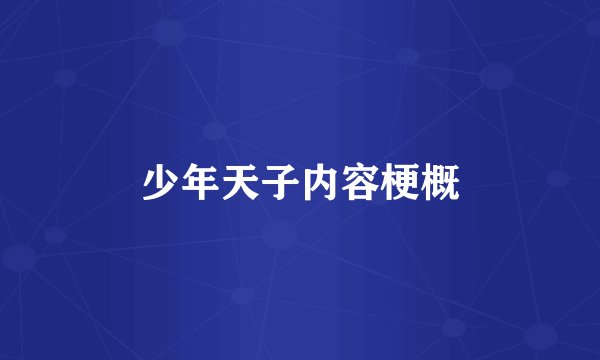 少年天子内容梗概