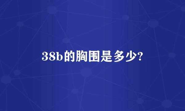 38b的胸围是多少?