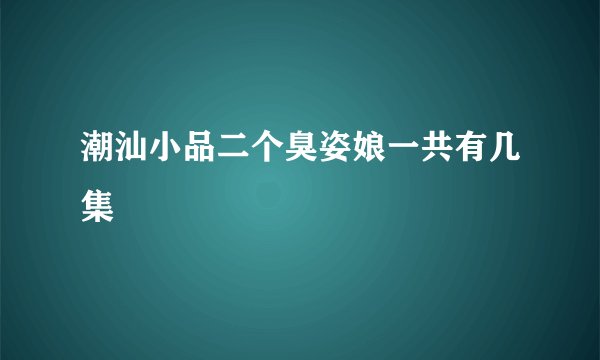 潮汕小品二个臭姿娘一共有几集
