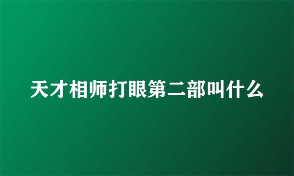 天才相师打眼第二部叫什么