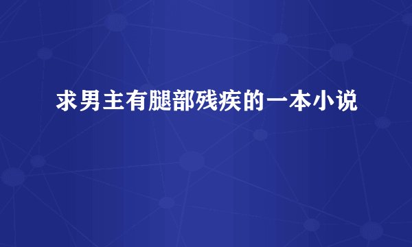 求男主有腿部残疾的一本小说