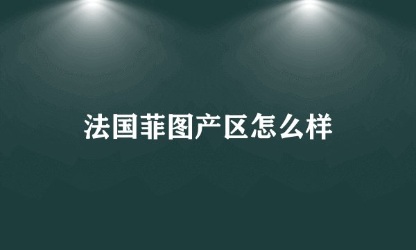 法国菲图产区怎么样