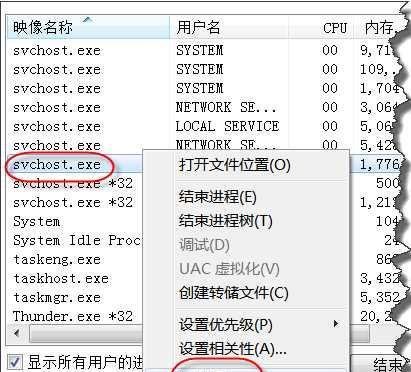 Win7怎么判断svchost.exe病毒？svchost.exe病毒怎么杀？