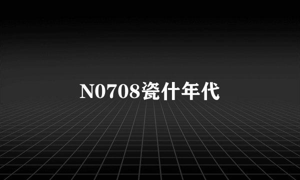N0708瓷什年代