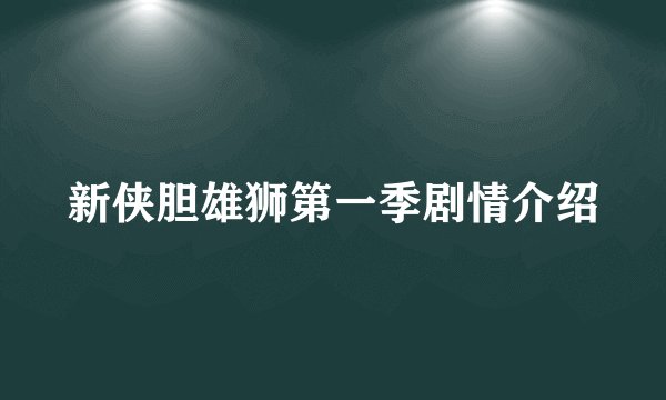 新侠胆雄狮第一季剧情介绍