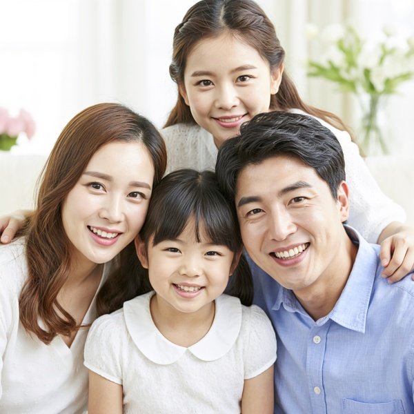 一家四口幸福的句子发朋友圈