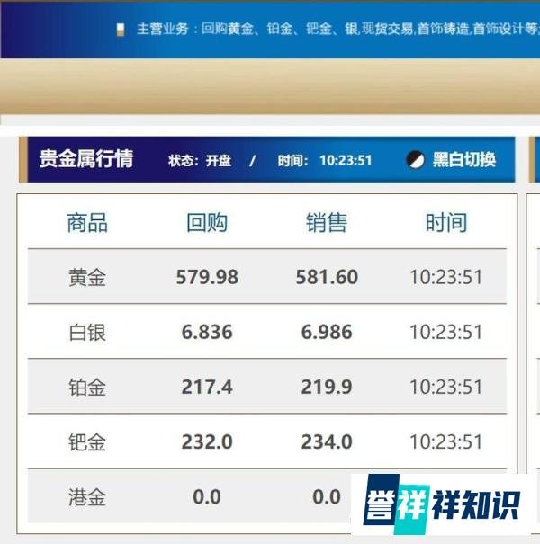 今日白银回收价格2024年9月19日星期四