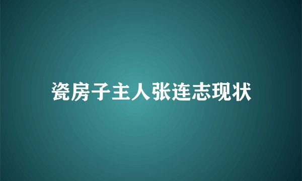 瓷房子主人张连志现状