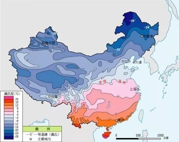 为什么等温线越稀疏表示的温度差就越小等温线越密集表示的温度差距越大