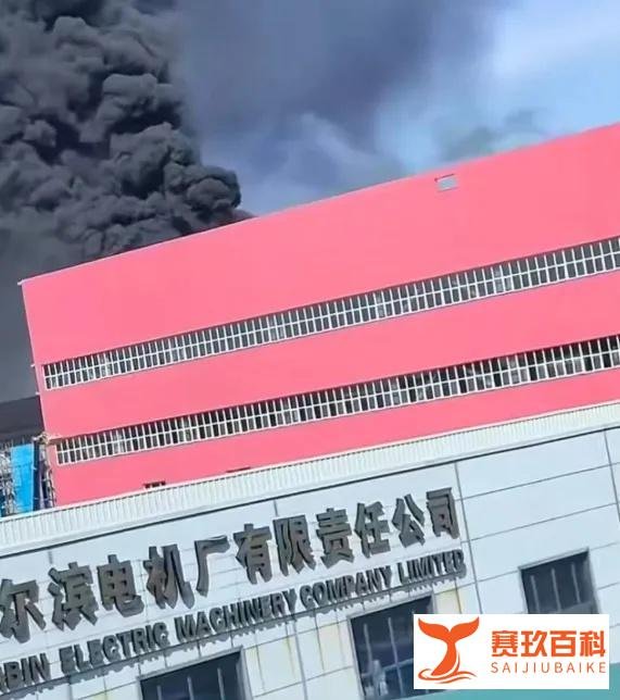 哈尔滨市一工厂发生火灾，现场浓烟升腾伴有明火