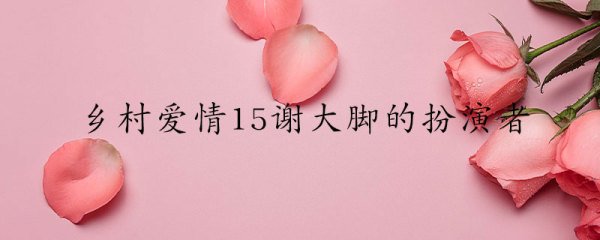 乡村爱情15谢大脚的扮演者