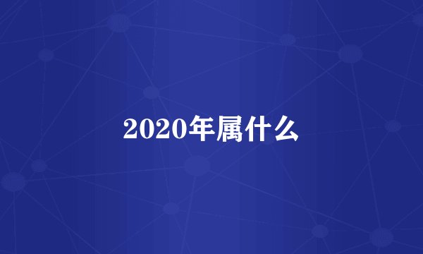 2020年属什么
