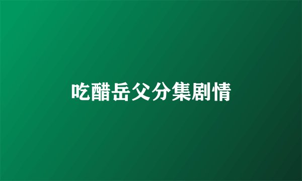 吃醋岳父分集剧情