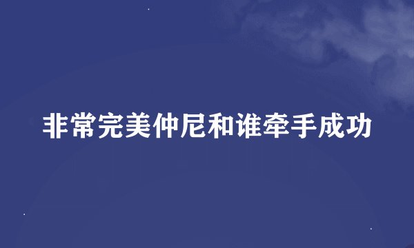 非常完美仲尼和谁牵手成功