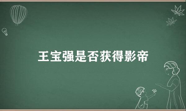 王宝强是否获得影帝