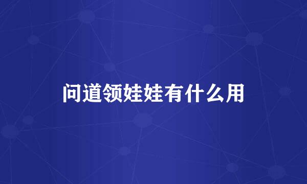 问道领娃娃有什么用