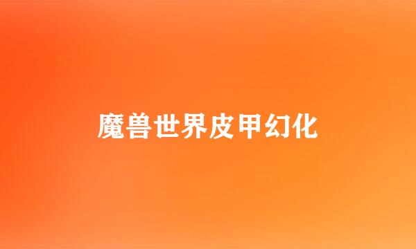 魔兽世界皮甲幻化