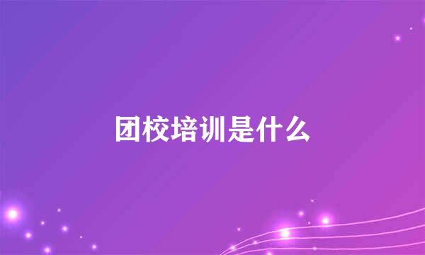 团校培训是什么