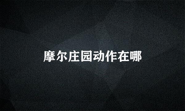 摩尔庄园动作在哪