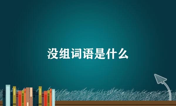 没组词语是什么
