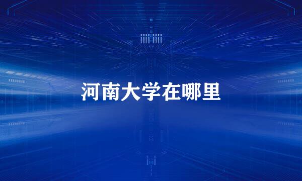 河南大学在哪里