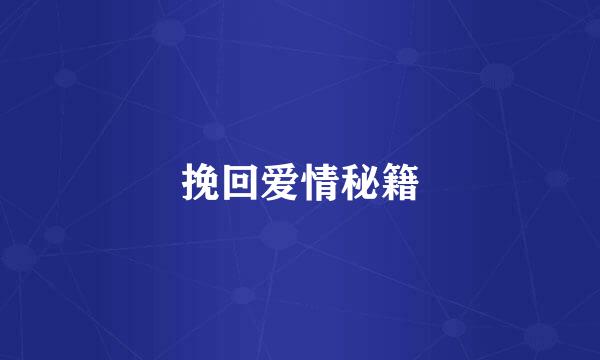 挽回爱情秘籍